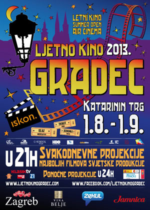 Od kolovoza do rujna besplatno pogledajte 48 filmova u Ljetnom kinu Gradec