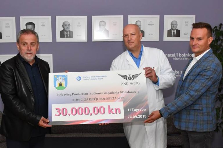 Donacija iz Projekta Pink Wing uručena Klinici za dječje bolesti u Klaićevoj