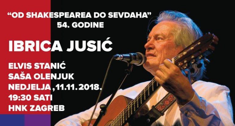 OD SHAKESPEAREA DO SEVDAHA: U nedjelju slavljenički koncert Ibrice Jusića u HNK
