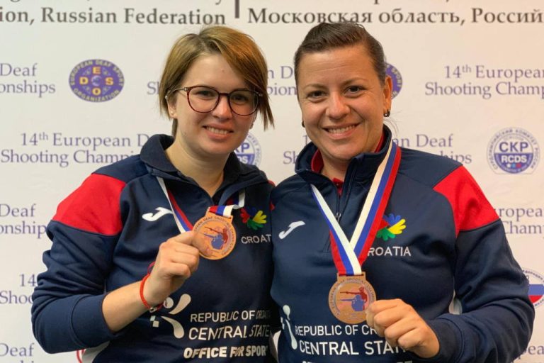 Hrvatske predstavnice Lana Skeledžija i Vida Puškadija osvojile medalje na EP gluhih u streljaštvu