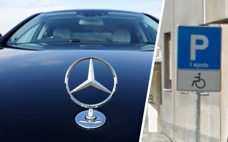 S krivotvorenim oznakom parkirala Mercedes na mjestu za invalide, prijavljeni vozačica i krivotvoritelj