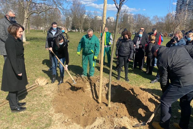 U Travnom zasađeno 30 stabala u sklopu akcije "Tjedan kolektivne sadnje stabala u Hrvatskoj 2021."