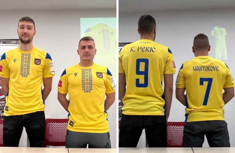 Hrvatski dragovoljac predstavio žuto-plave dresove, nosit će ih u znak potpore Ukrajini