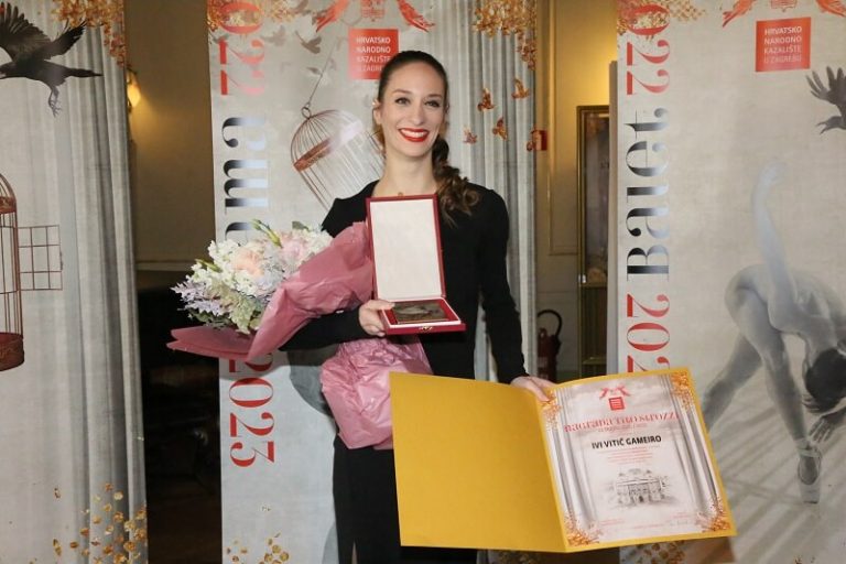 Nagrada Tito Strozzi dodijeljena prvakinji Baleta Ivi Vitić Gameiro