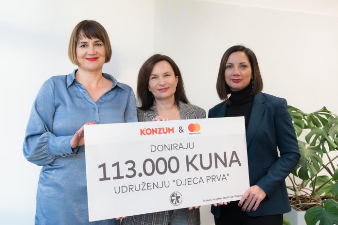 Konzum i Mastercard donirali 42.500 eura za pomoć u borbi protiv siromaštva djece