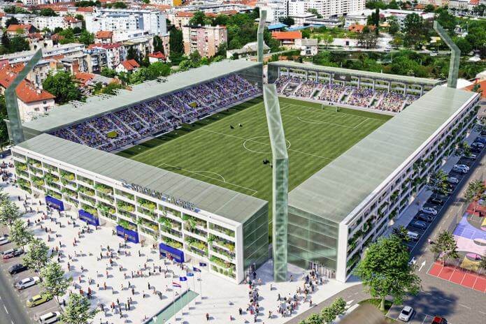 Pogledajte kako će nakon rekonstrukcije izgledati stadion u Kranjčevićevoj. Imat će 12.000 sjedećih mjesta [FOTO]