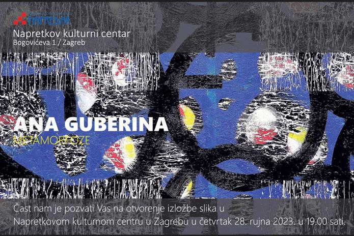 U Napretkovom kulturnom centru otvara se izložba renomirane hrvatske slikarice Ane Guberine
