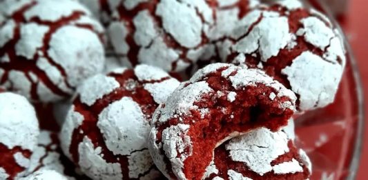 Red velvet raspucanci